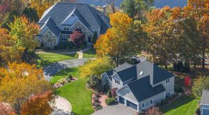 Neighborhood during fall